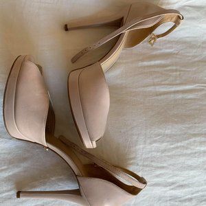Michael Kors Light Pink Peep-Toe Heels